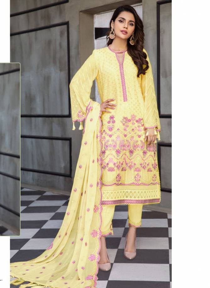 RAMSHA R-426 NX Heavy Festive Wear Georgette Embroidery Pakistani Salwar Suit Collection
